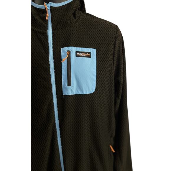 Hot Chocolate Run Jacket Men’s XXL Brown Fleece Hoodie Zip Up Ventures Endurance - Picture 2 of 11